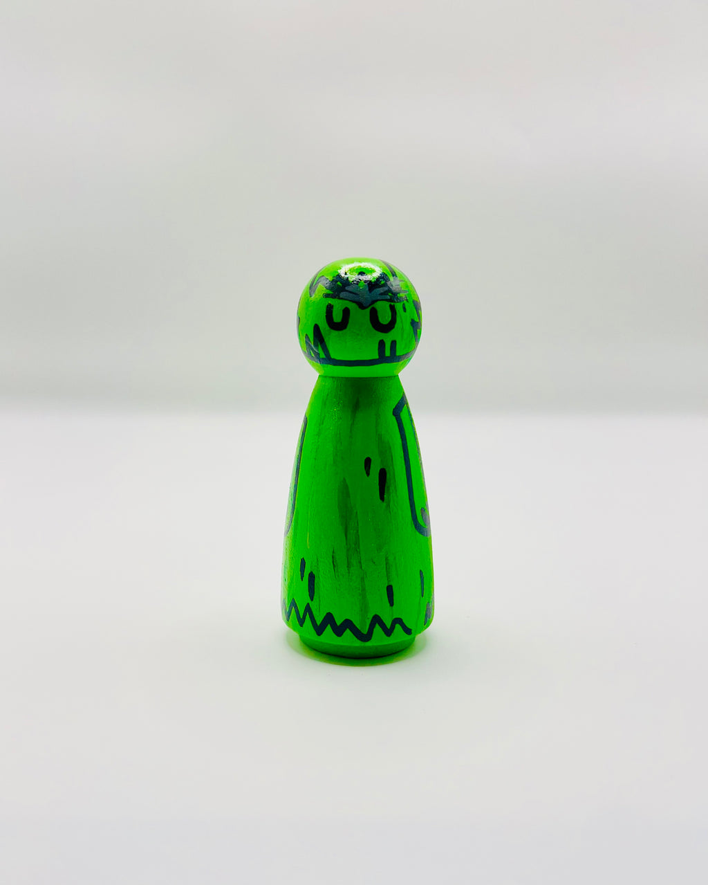 Green Monster Peg Doll